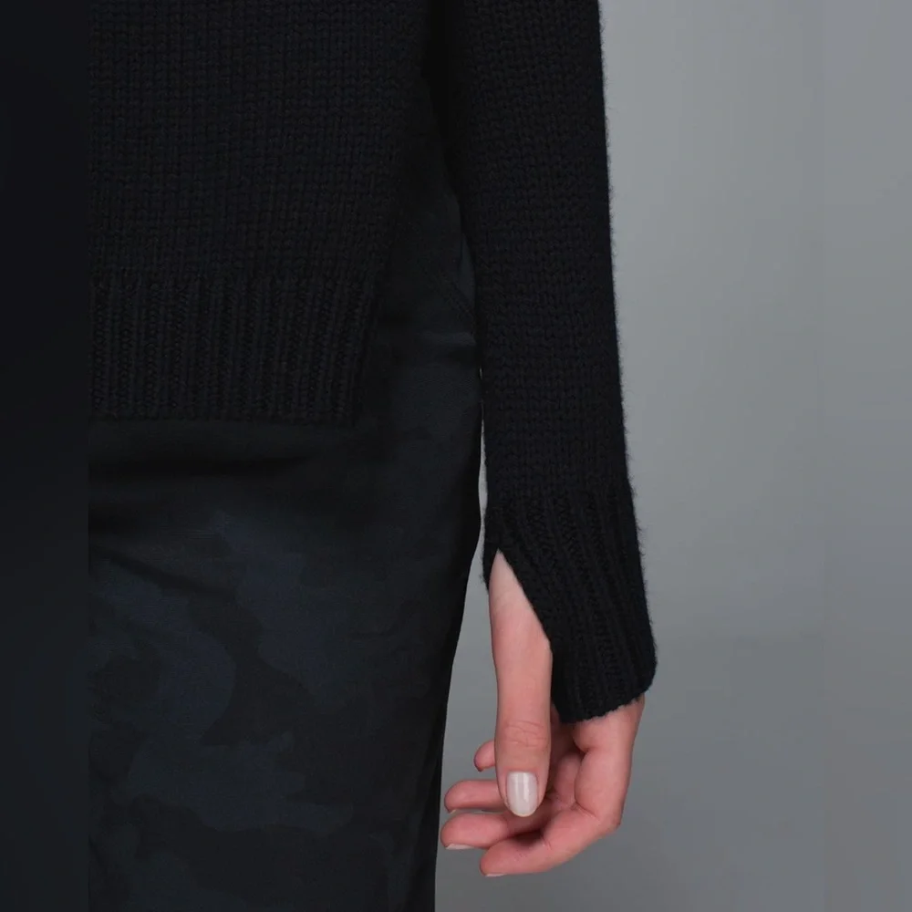 Lululemon Yin To You 100% Merino Wool Sweater Oversized Yoga Outdoor Winter Cozy